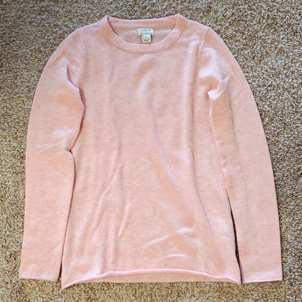 Pink J Crew cashmere sweater, size XXS, $50